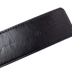 مملوكة مسبقًا Louis Vuitton Monogram Canvas and Black Leather Initiales Reversible Belt 95CM