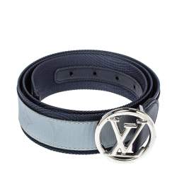 Louis Vuitton Blue Monogram Denim Belt 90CM Louis Vuitton