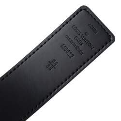 مملوكة مسبقًا حزام لوي فيتون ذو وجهين لوحةدامييه كانفاس دامييه غرافيت 95 سم