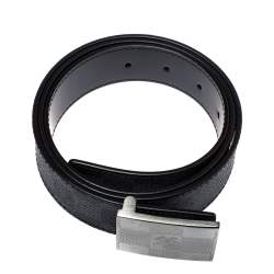 مملوكة مسبقًا حزام لوي فيتون ذو وجهين لوحةدامييه كانفاس دامييه غرافيت 95 سم