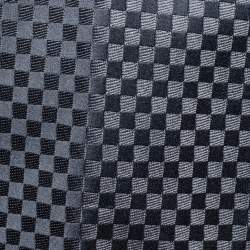 Pre Owned Louis Vuitton Grey Micro Damier Silk Tie