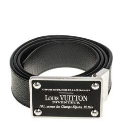 Louis Vuitton, Accessories, Authentic Louis Vuitton Damier Graphite  Canvas Inventeur Reversible Belt 8534