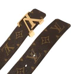 مملوكة مسبقًا حزام لوي فيتون حروف شعار أولية كانفاس مونوغرامي 85 سم