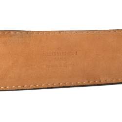 مملوكة مسبقًا حزام لوي فيتون حروف شعار أولية كانفاس مونوغرامي 85 سم