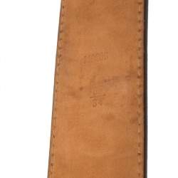 مملوكة مسبقًا حزام لوي فيتون حروف شعار أولية كانفاس مونوغرامي 85 سم