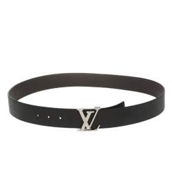 Initiales leather belt Louis Vuitton Brown size 35 Inches in Leather -  31115989