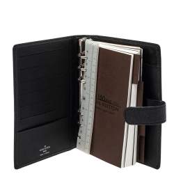 Pre Owned Louis Vuitton Taiga Leather Medium Ring Agenda Cover