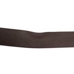 Pre Owned Louis Vuitton Damier Ebene Canvas LV Initiales Belt 100 CM