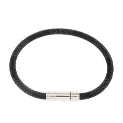مملوكة مسبقًا Louis Vuitton Graphite Damier Canvas Keep It Bracelet