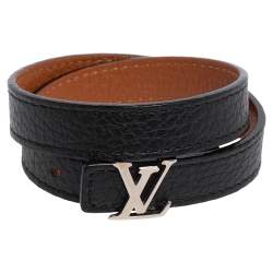 Louis Vuitton Monogram Reversible Bracelet Brown Black Unused W/Storage  Box, Bag