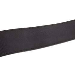 Pre Owned Louis Vuitton Brown Taurillon Leather LV Initiales Belt Size 85CM