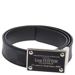 Louis Vuitton Damier Graphite Canvas Reversible Inventeur Belt 90CM