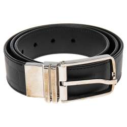 Louis Vuitton Black Damier Inifini Leather Boston Reversible Belt 105cm