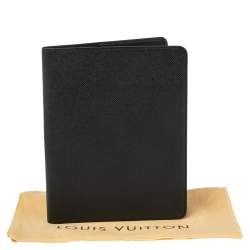 Louis Vuitton Black Taiga Leather Desk Agenda Cover