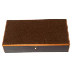 Pre Owned Louis Vuitton Brown Mahogany Wood Travel Cigar Case