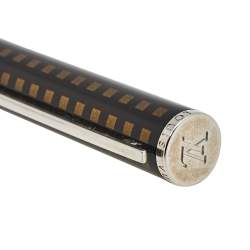 Louis Vuitton Jet Ligne Black Brown Check Lacquer Mechanical Pencil