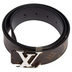 Pre Owned حزام لوي فيتون إنشيالز LV  كانفاس مونوغرامي 80 سم