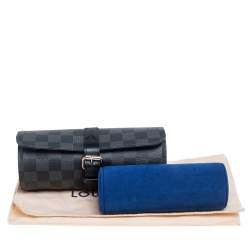 Pre Owned Louis Vuitton Damier Graphite Canvas 3 Watch Case