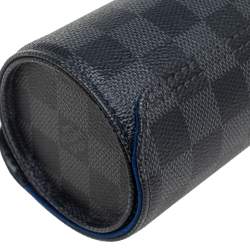 Pre Owned Louis Vuitton Damier Graphite Canvas 3 Watch Case