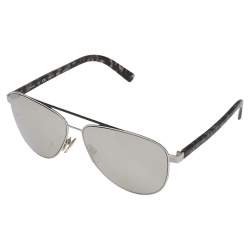 Pre Owned Louis Vuitton Silver / Black Z0844U Starship Aviator Sunglasses
