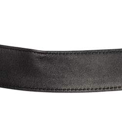 مملوكة مسبقًا حزام لوي فيتون إينشيالز LV كانفاس دامييه غرافيت 95 سم