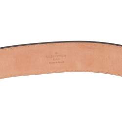 Pre Owned حزام لوي فيتون ترانكس أند باغز كانفاس مونوغرامي إبزيم مستدير 90 سم