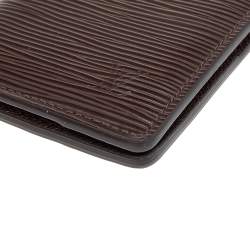 Pre Owned Louis Vuitton Brown Epi Leather Pocket Organiser