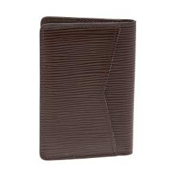 Pre Owned Louis Vuitton Brown Epi Leather Pocket Organiser