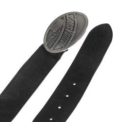 Pre Owned حزام لوي فيتون ال دورادو جلد أسود 110 سم