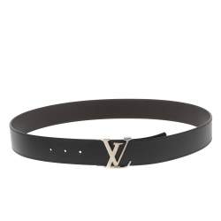 Lv circle leather belt Louis Vuitton Brown size 100 cm in Leather - 38800959