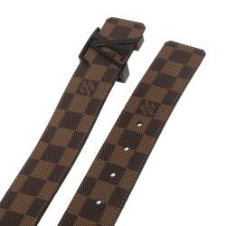 مملوكة مسبقًا Louis Vuitton Damier Ebene Canvas LV Initiales Belt 100CM