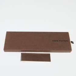 Pre Owned ربطة عنق لوي فيتون حرير مونوغرامي زرقاء مخططة