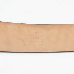 Pre Owned حزام لوي فيتون اينفينتور جلد بني داكن 100 سم