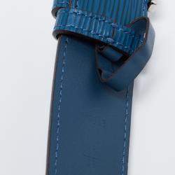 Pre Owned Louis Vuitton Cyan Epi Leather Legend Buckle Belt 95CM