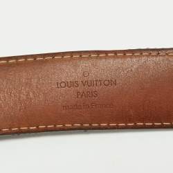 Pre Owned حزام لوي فيتون إكليبس كانفاس دامييه إيبين 90 سم