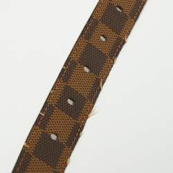 Pre Owned حزام لوي فيتون إكليبس كانفاس دامييه إيبين 90 سم