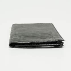Pre Owned Louis Vuitton Black Epi Leather Checkbook Wallet