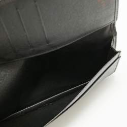 Pre Owned Louis Vuitton Black Epi Leather Checkbook Wallet