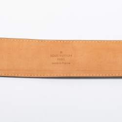 Pre Owned حزام لوي فيتون كانفاس مونوغرامي مزين  بالأحرف الأولى أل في 95 سم