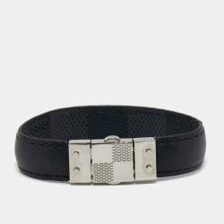 مملوكة مسبقًا Louis Vuitton Pull It Damier Canvas Silver Tone Reversible Wrap Bracelet