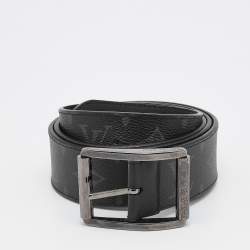 مملوكة مسبقًا Louis Vuitton Black Monogram Canvas Buckle Belt Size 100CM