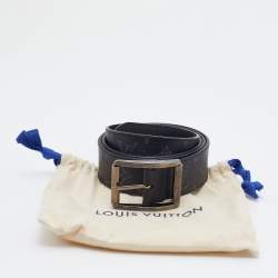 مملوكة مسبقًا Louis Vuitton Black Monogram Canvas Buckle Belt Size 100CM