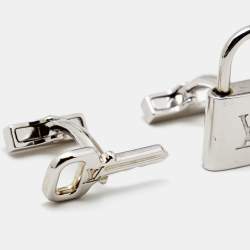 Louis Vuitton Lock Key Sterling Silver Cufflinks