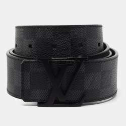 Louis Vuitton Damier Graphite Initials Belt Size 100 CM Louis
