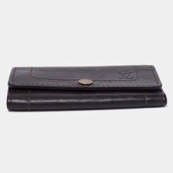 Pre Owned Louis Vuitton Brown Utah Leather Key Holder