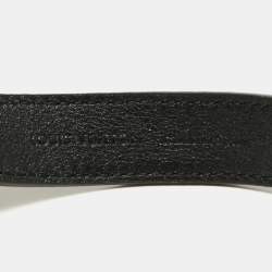 Louis Vuitton Black Leather City Wrap Bracelet 