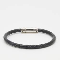 مملوكة مسبقًا Louis Vuitton Keep It Black Damier Canvas Bracelet