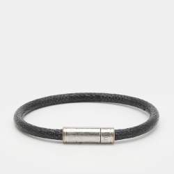 Louis Vuitton Charcoal Grey Keep It Black Damier Canvas Bracelet Louis  Vuitton | The Luxury Closet