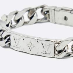 مملوكة مسبقًا Louis Vuitton Palladium Finish Monogram Chain Bracelet