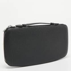 Pre Owned Louis Vuitton Black Taiga Leather Atoll Travel Organizer